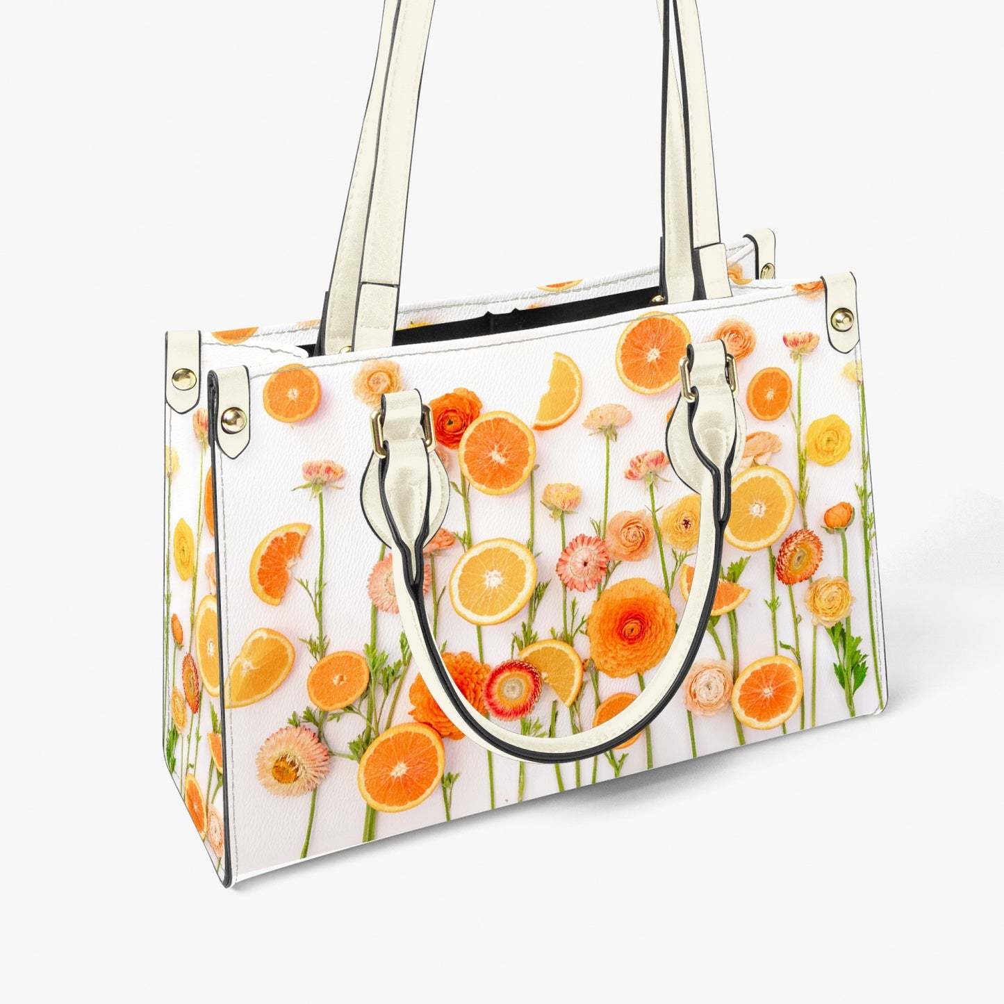 "Floral Cara Cara" Women's Purse - Long Strap