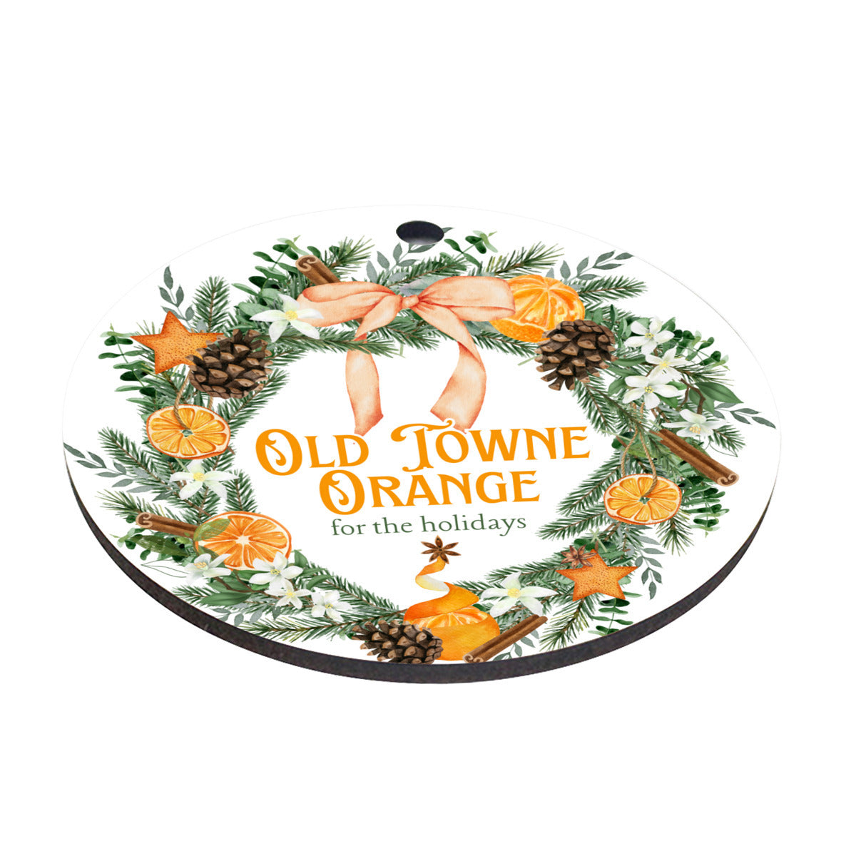 Old Towne Orange for the holidays Christmas Ornament