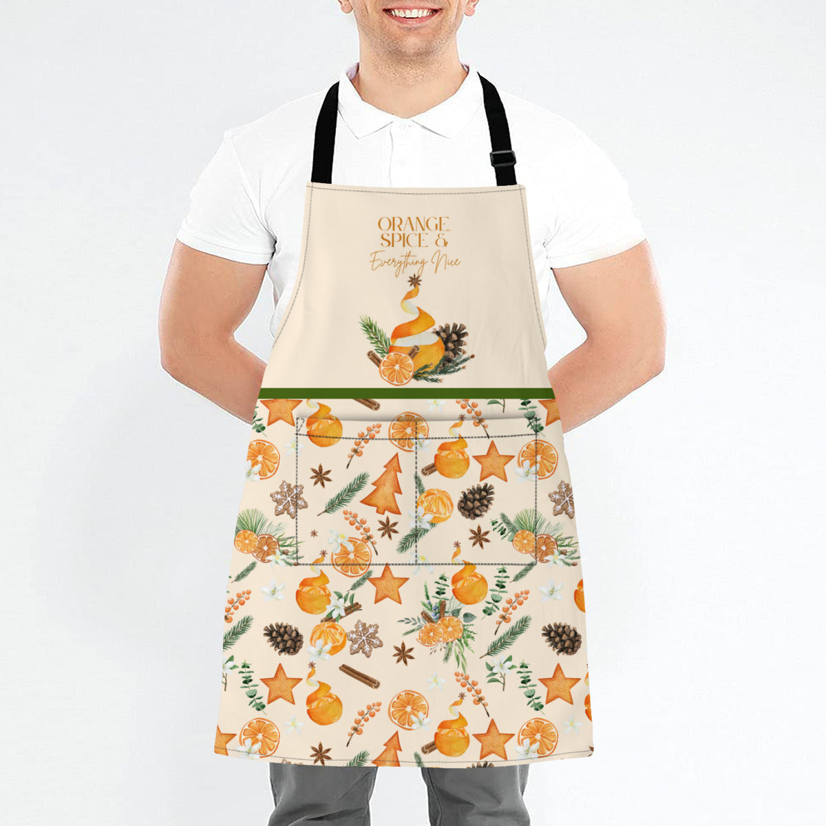 Orange, Spice and Everything Nice Christmas Apron