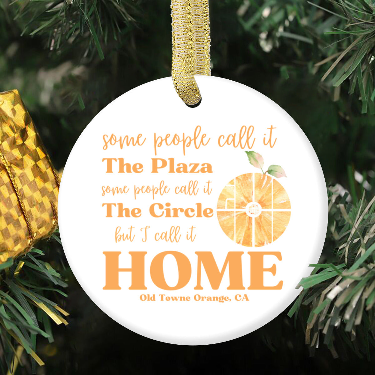 The Plaza the Circle Ceramic Ornament