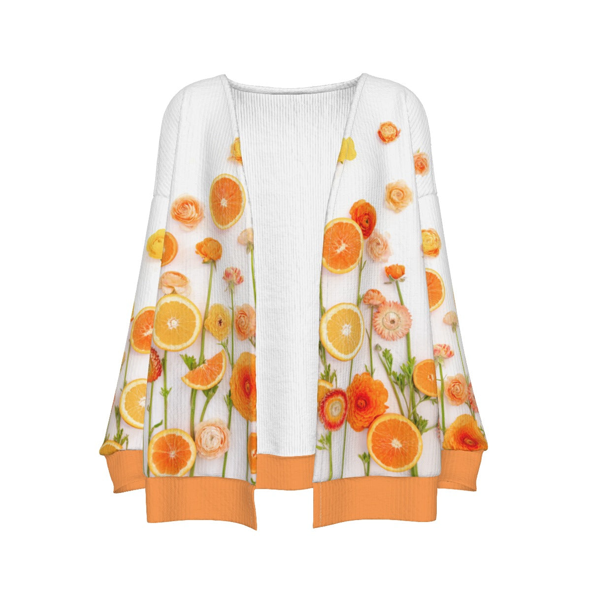 Floral Cara Cara Women's Imitation Knitted Cardigan