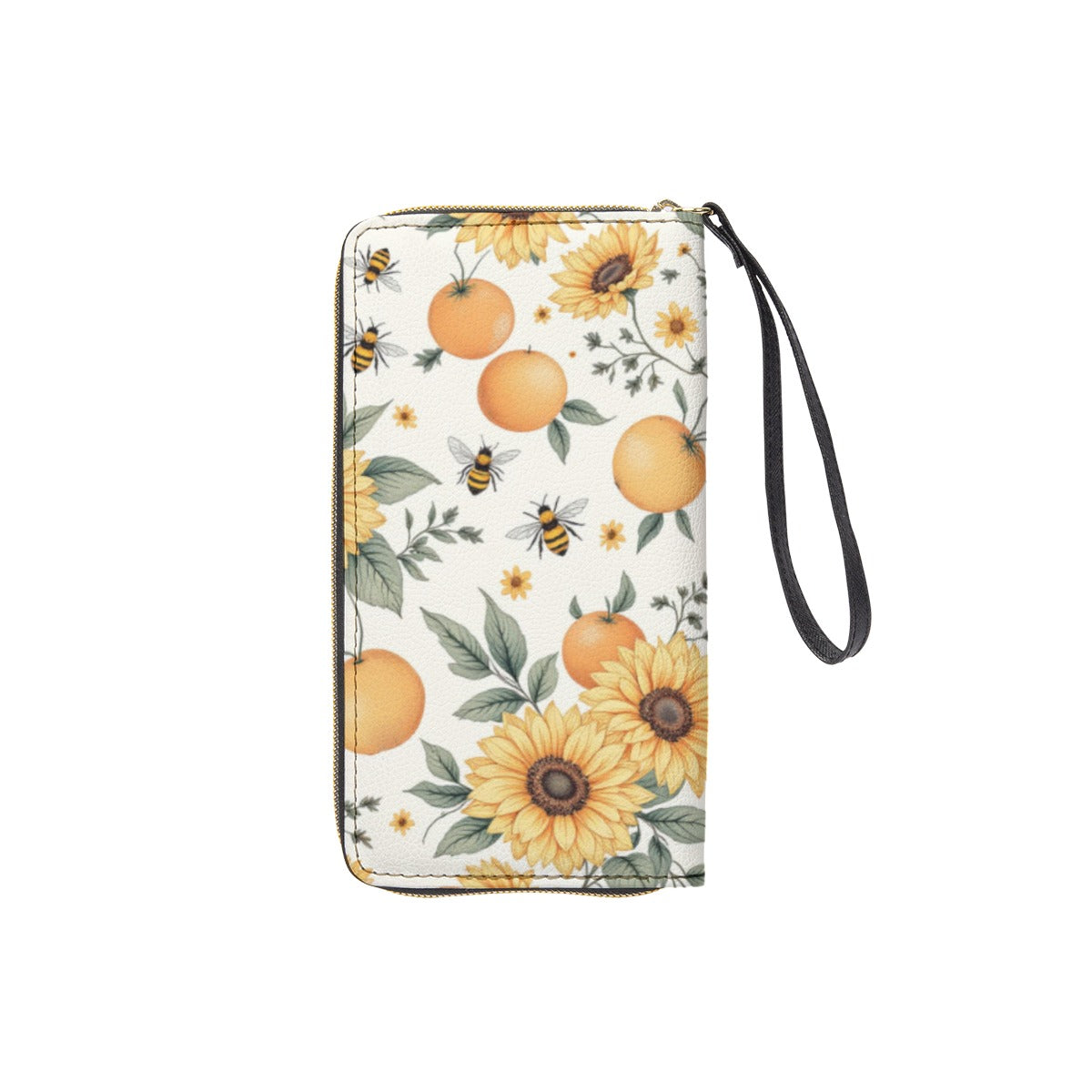 "Melissa" Sunflower Citrus & Bees Wallet