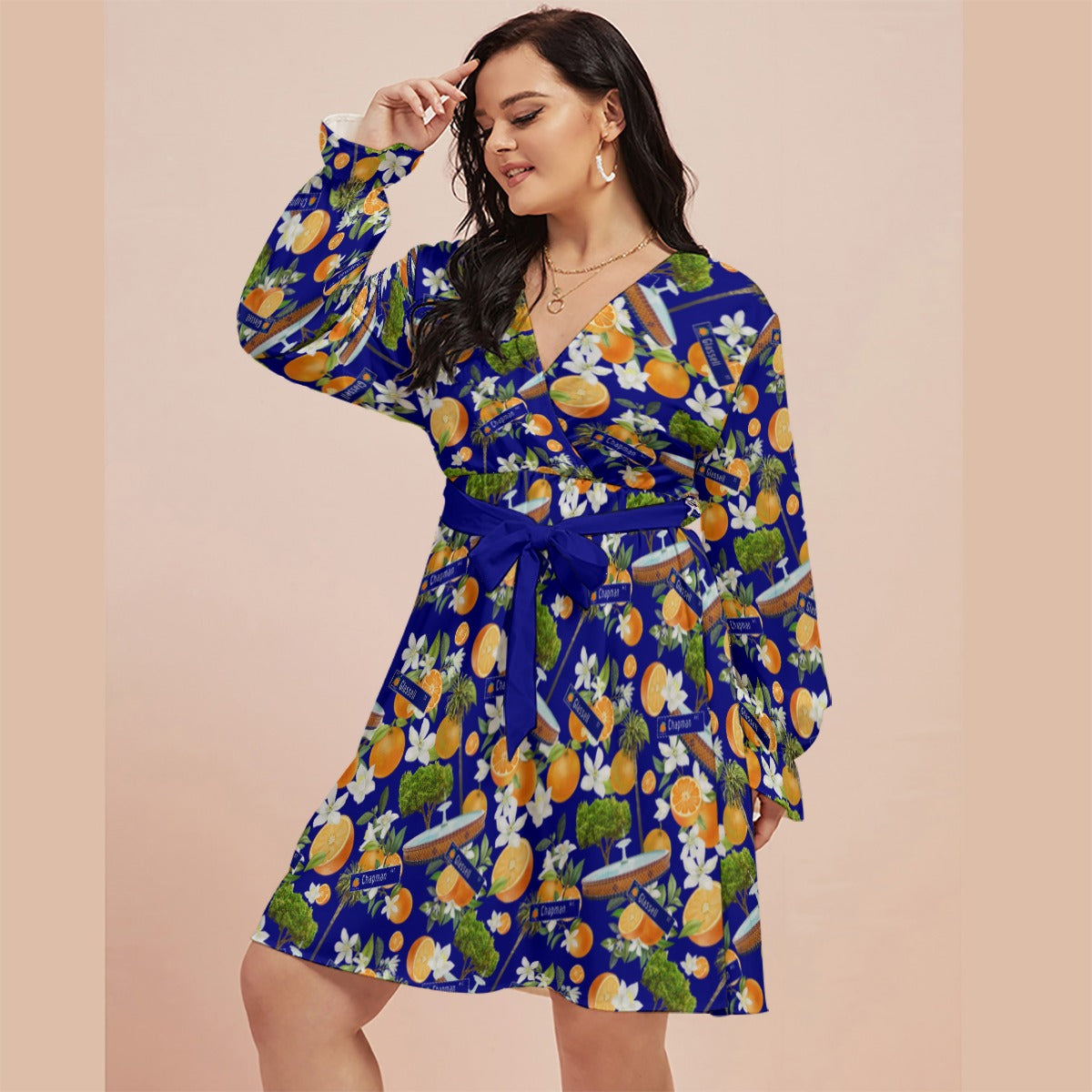 Old Towne Hawaiian Swing Dress in Blue