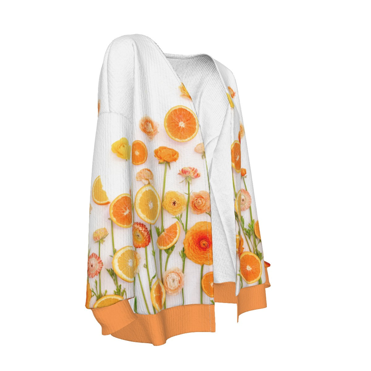 Floral Cara Cara Women's Imitation Knitted Cardigan