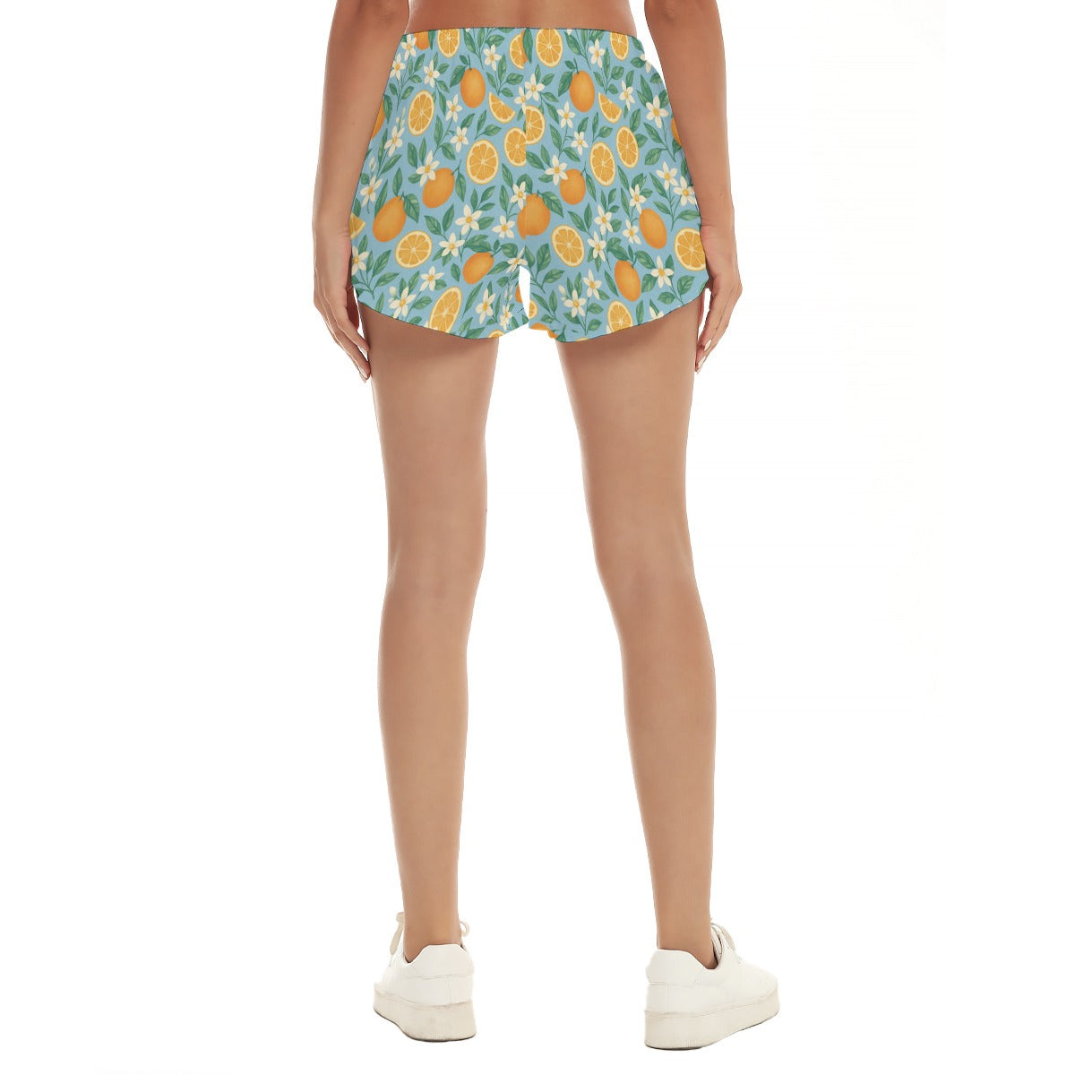 Playful Orange Blossoms Woman's Shorts