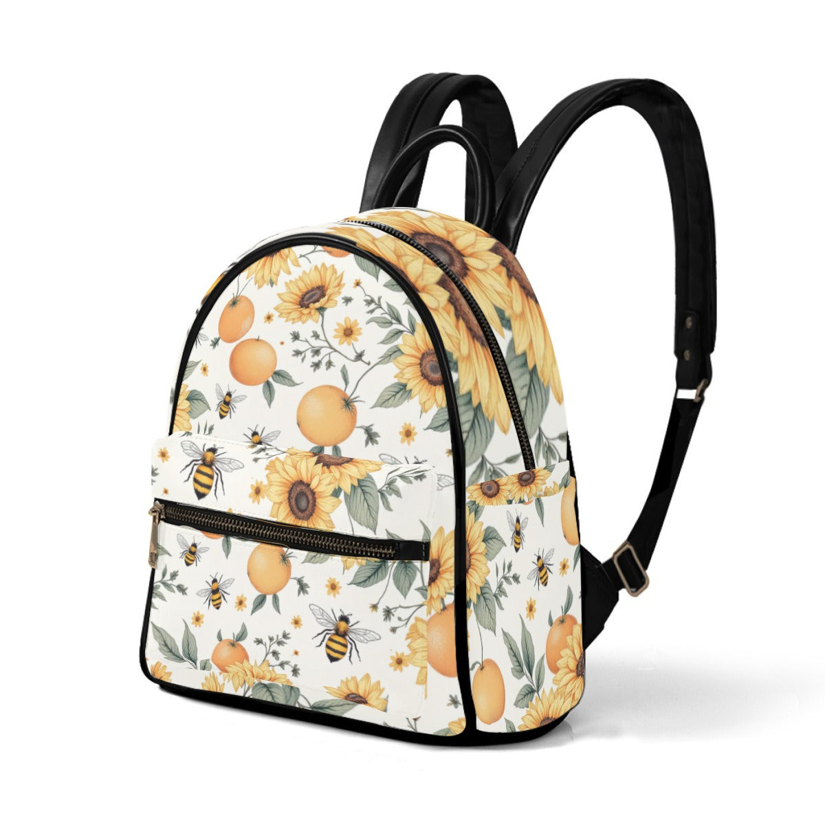 "Melissa" Sunflower Citrus & Bees Mini Backpack