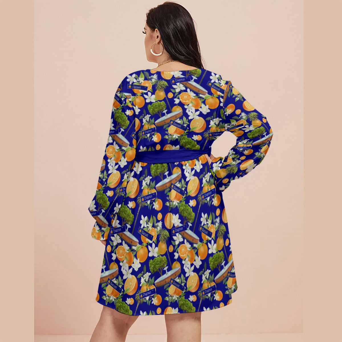 Old Towne Hawaiian Swing Dress in Blue