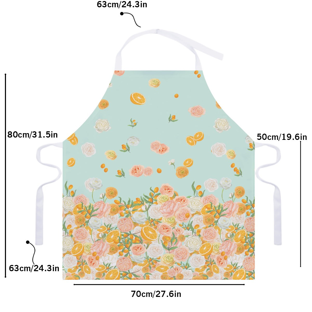 Citrus Bloom Apron ā Stain-Resistant and Stylish