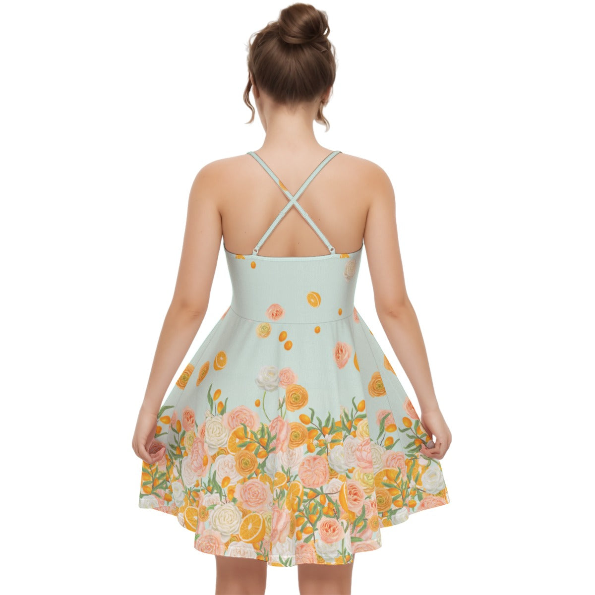 Citrus Blossom Women‘s Cross Cami Dress