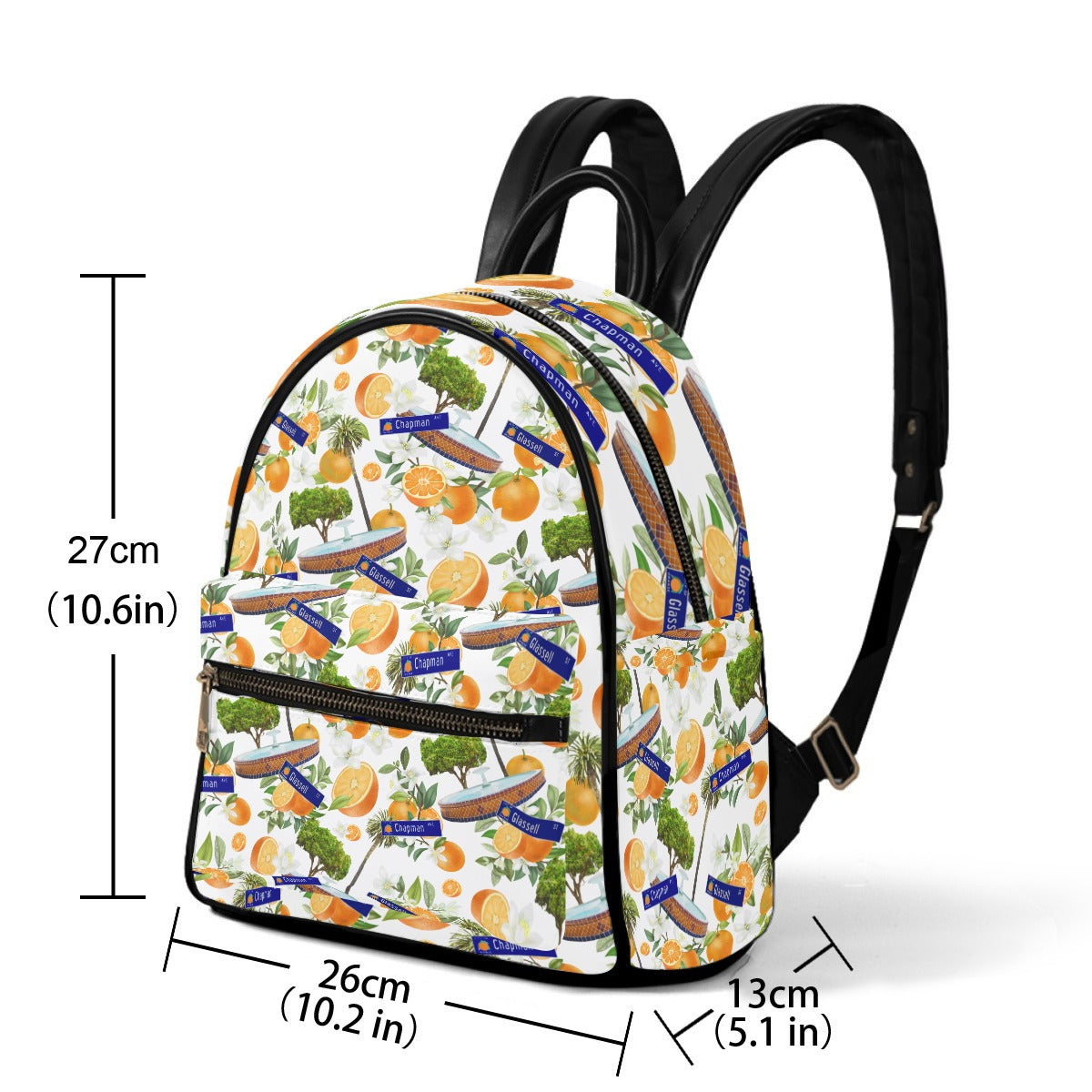 Old Towne Hawaiian Mini Backpack in White