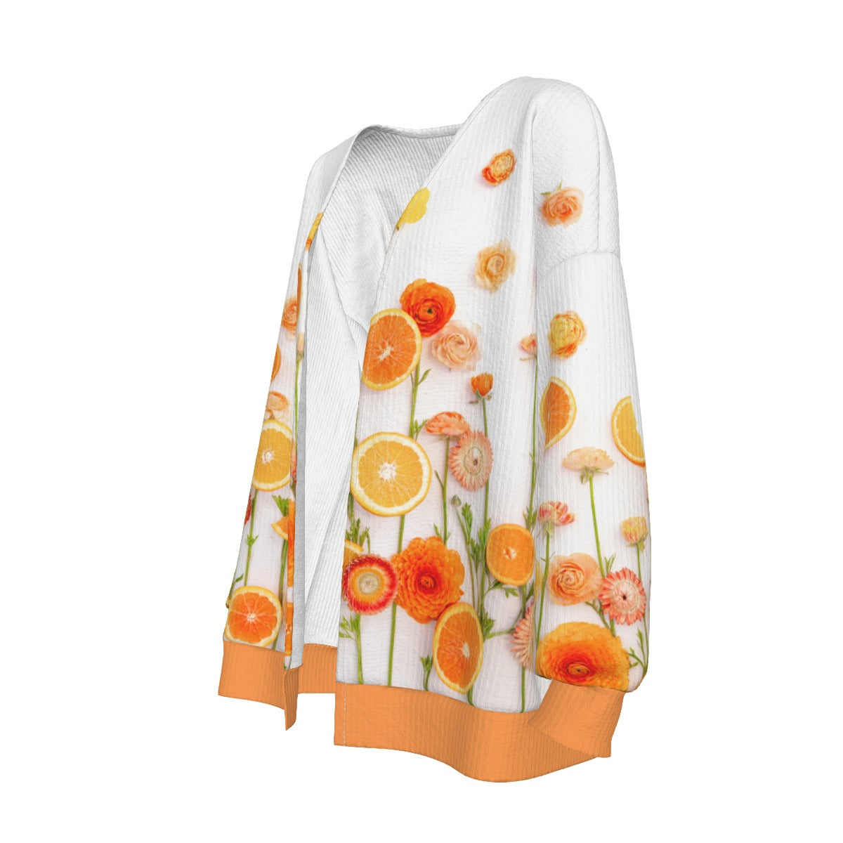 Floral Cara Cara Women's Imitation Knitted Cardigan