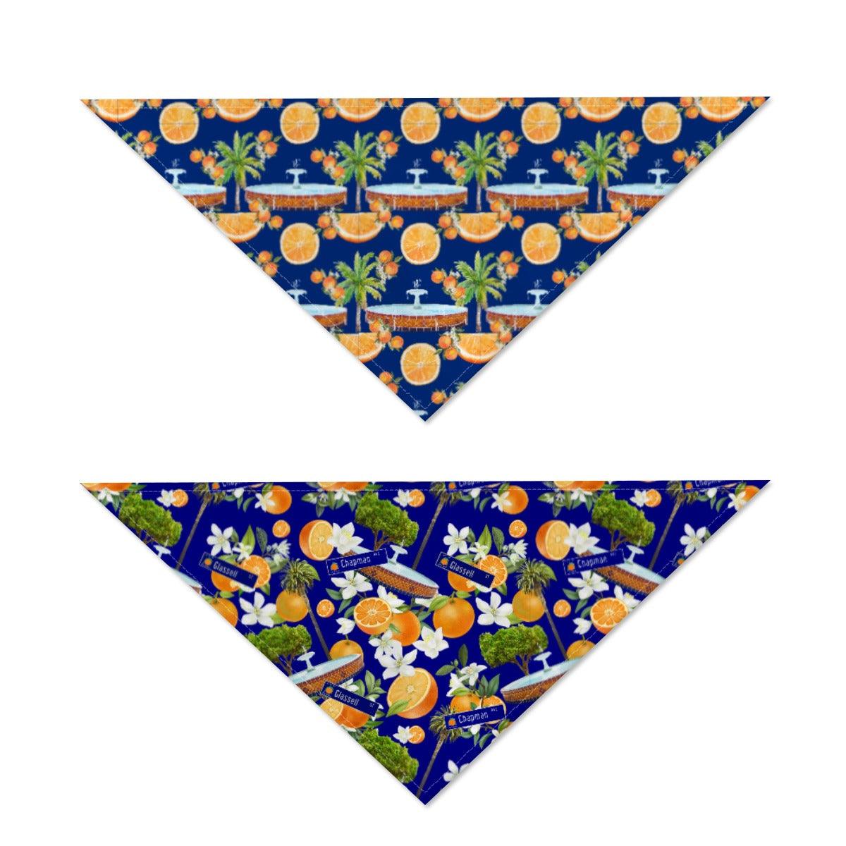Old Town Hawaiian and Plaza Pet Scarf (Double-sided)