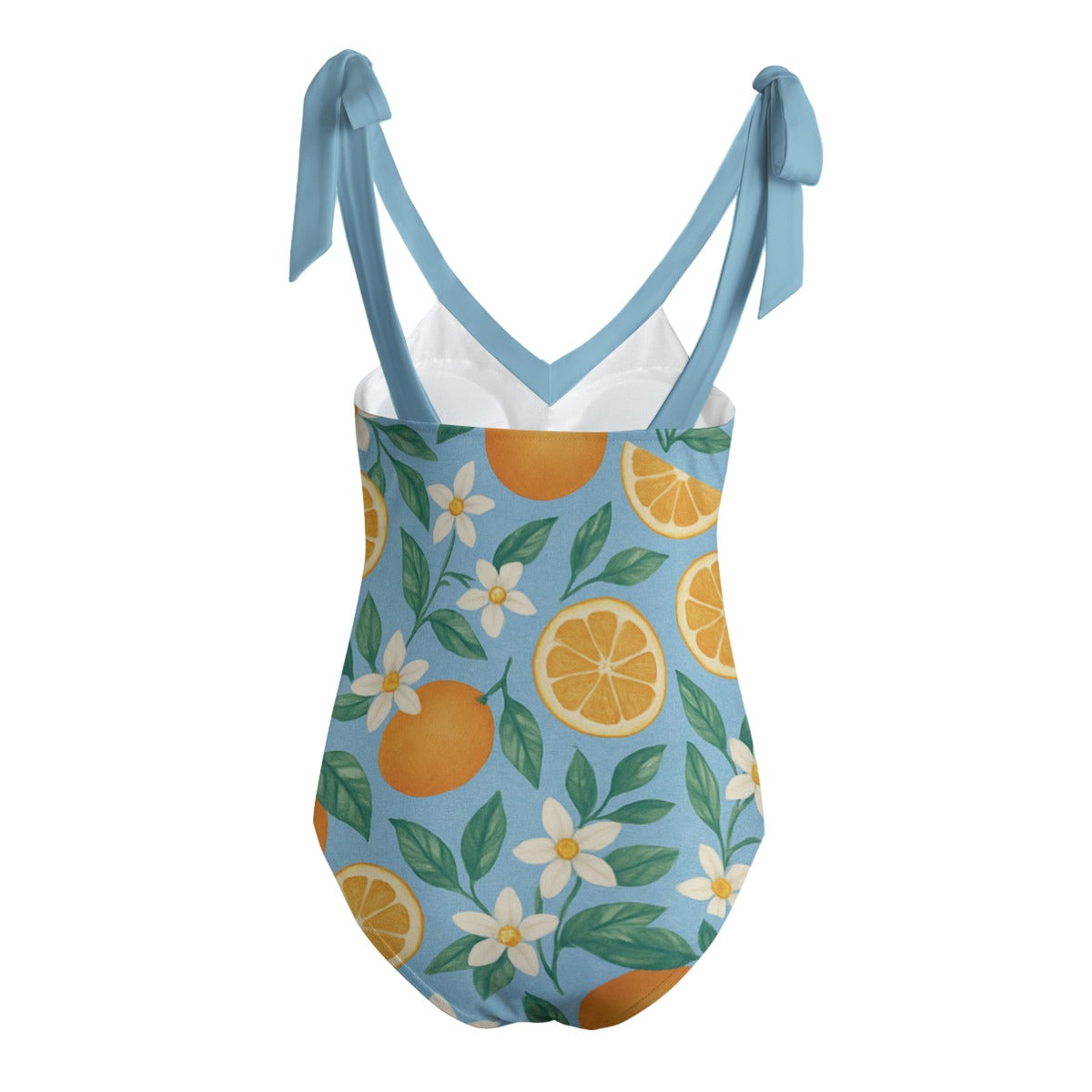 Playful Orange Blossoms One-Piece Swimsuit