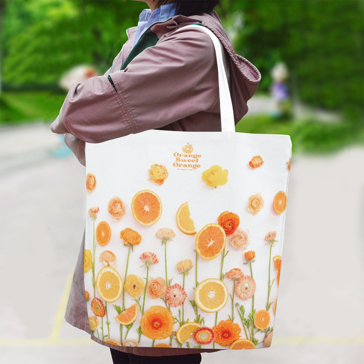 Floral Cara Cara Oranges Tote Bag