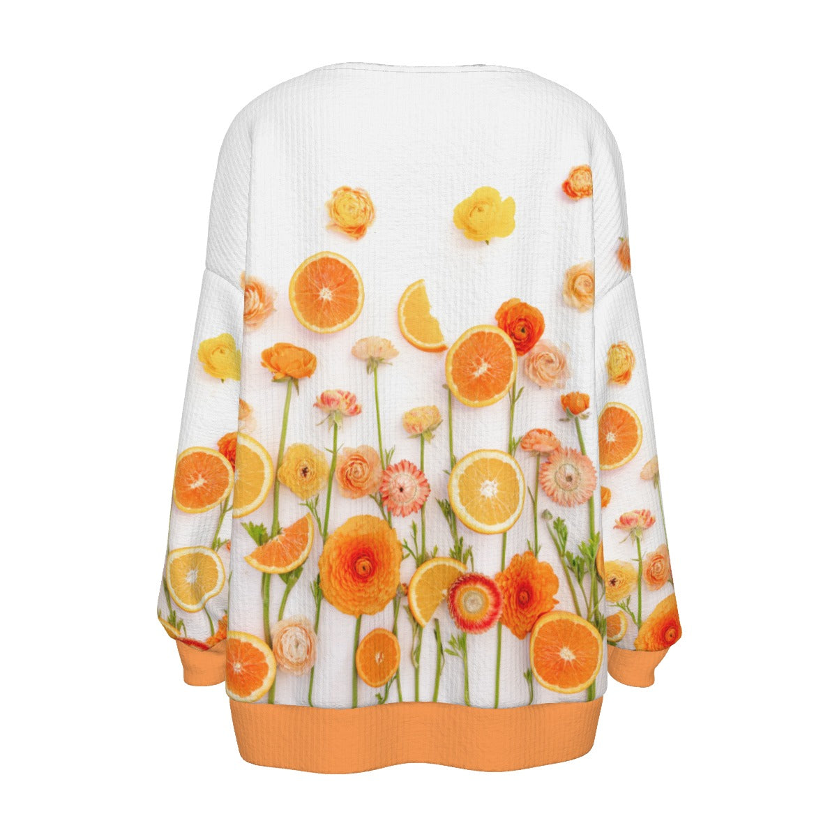 Floral Cara Cara Women's Imitation Knitted Cardigan