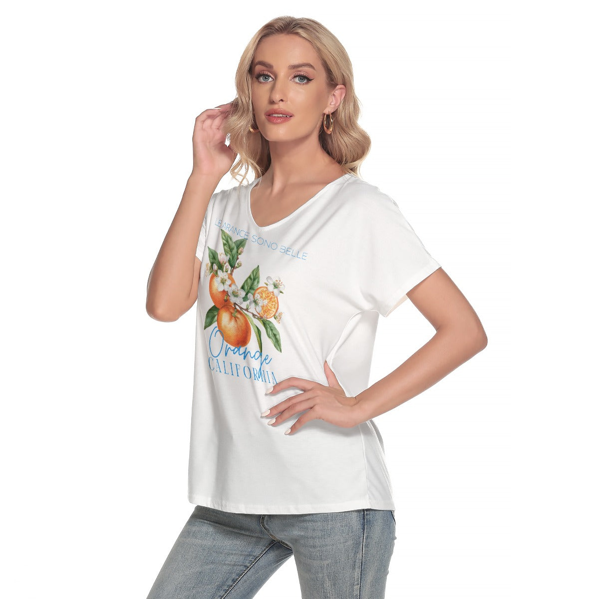 “Le Arance Sono Belle” (The Oranges Are Beautiful) Loose T-Shirt