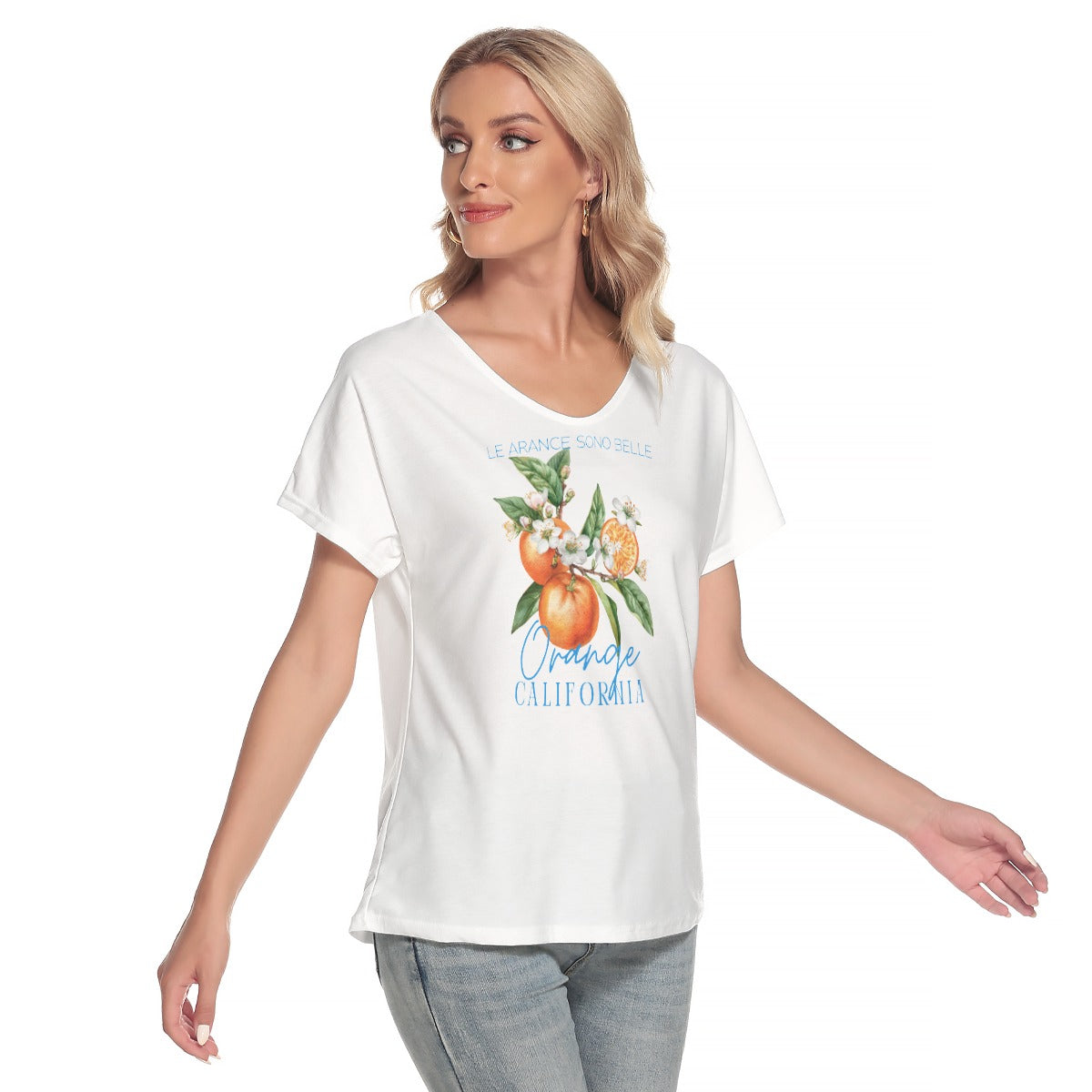 “Le Arance Sono Belle” (The Oranges Are Beautiful) Loose T-Shirt