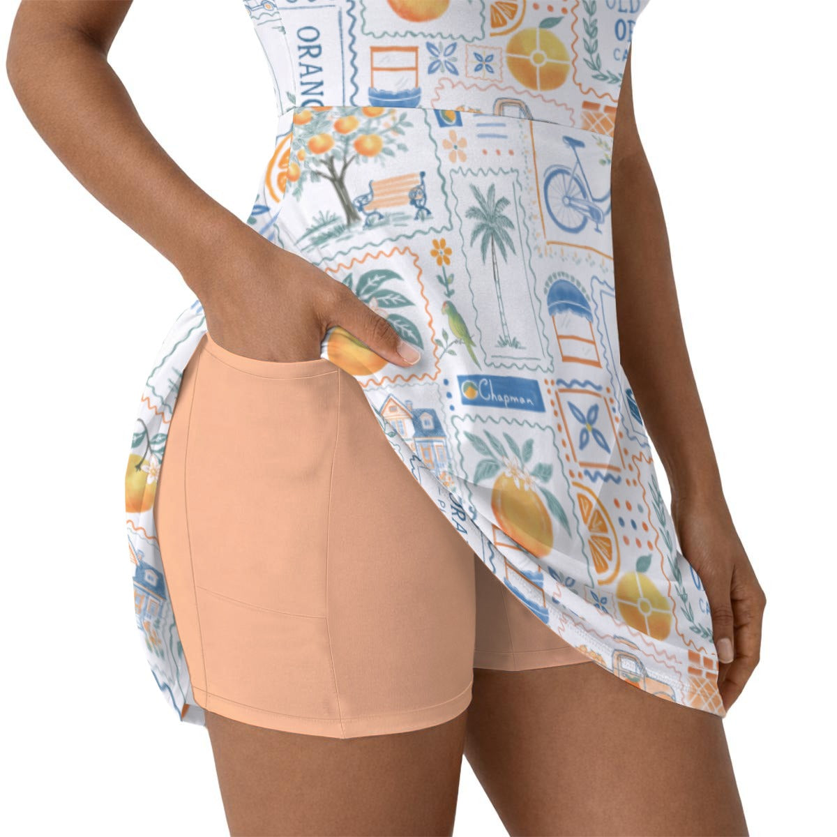 La Dolce Orange Skort Dress
