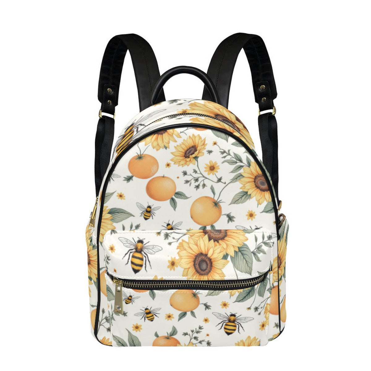 "Melissa" Sunflower Citrus & Bees Mini Backpack