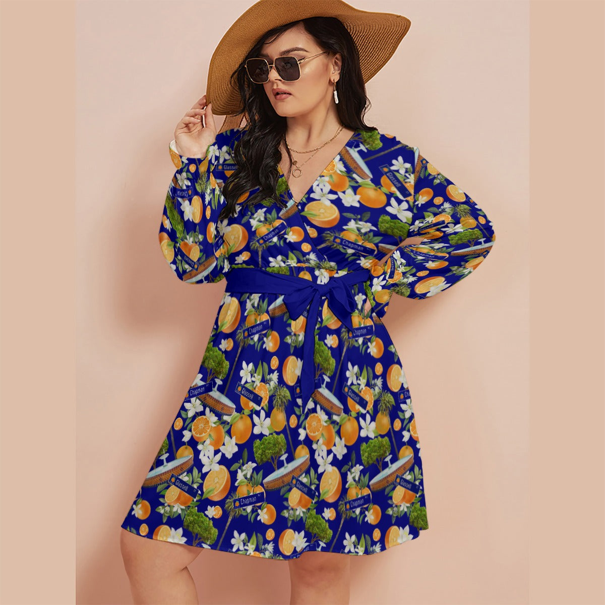 Old Towne Hawaiian Swing Dress in Blue