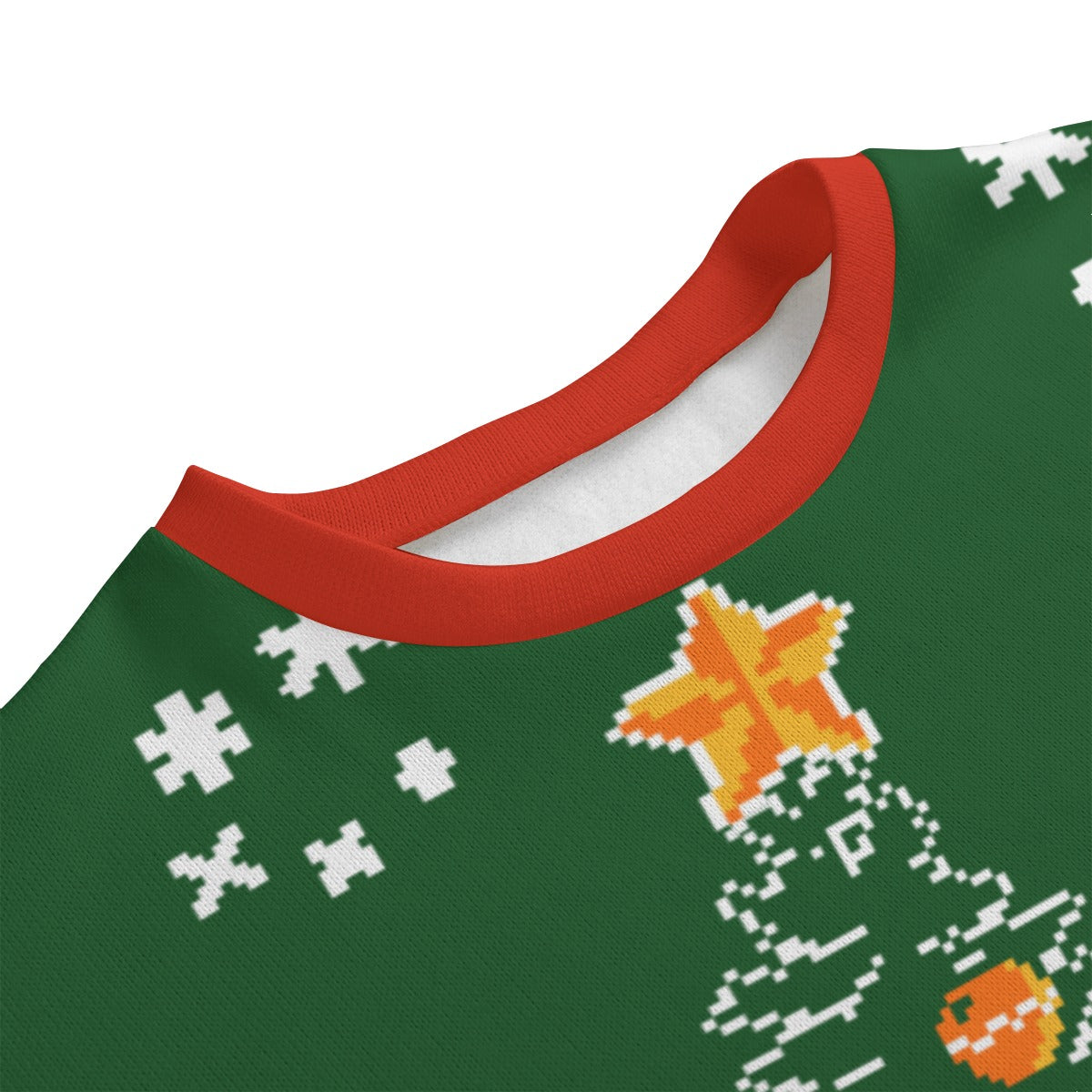Old Towne Christmas Tree Lighting "Ugly" Knitted Fleece Sweater