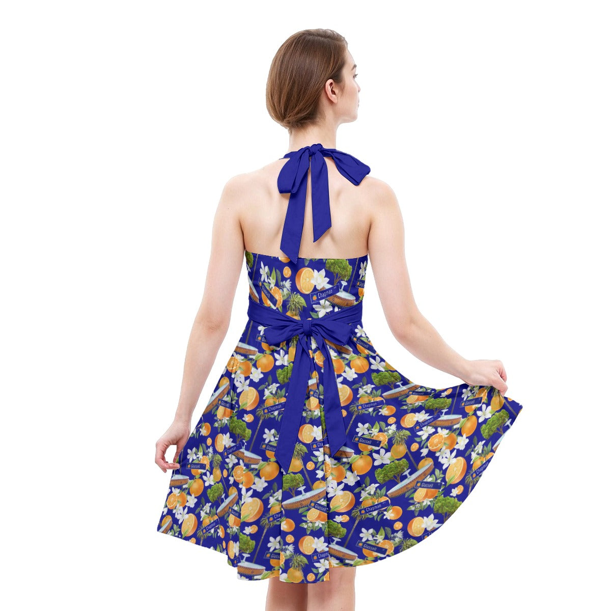 Old Towne Orange Aloha Vintage Style Dress
