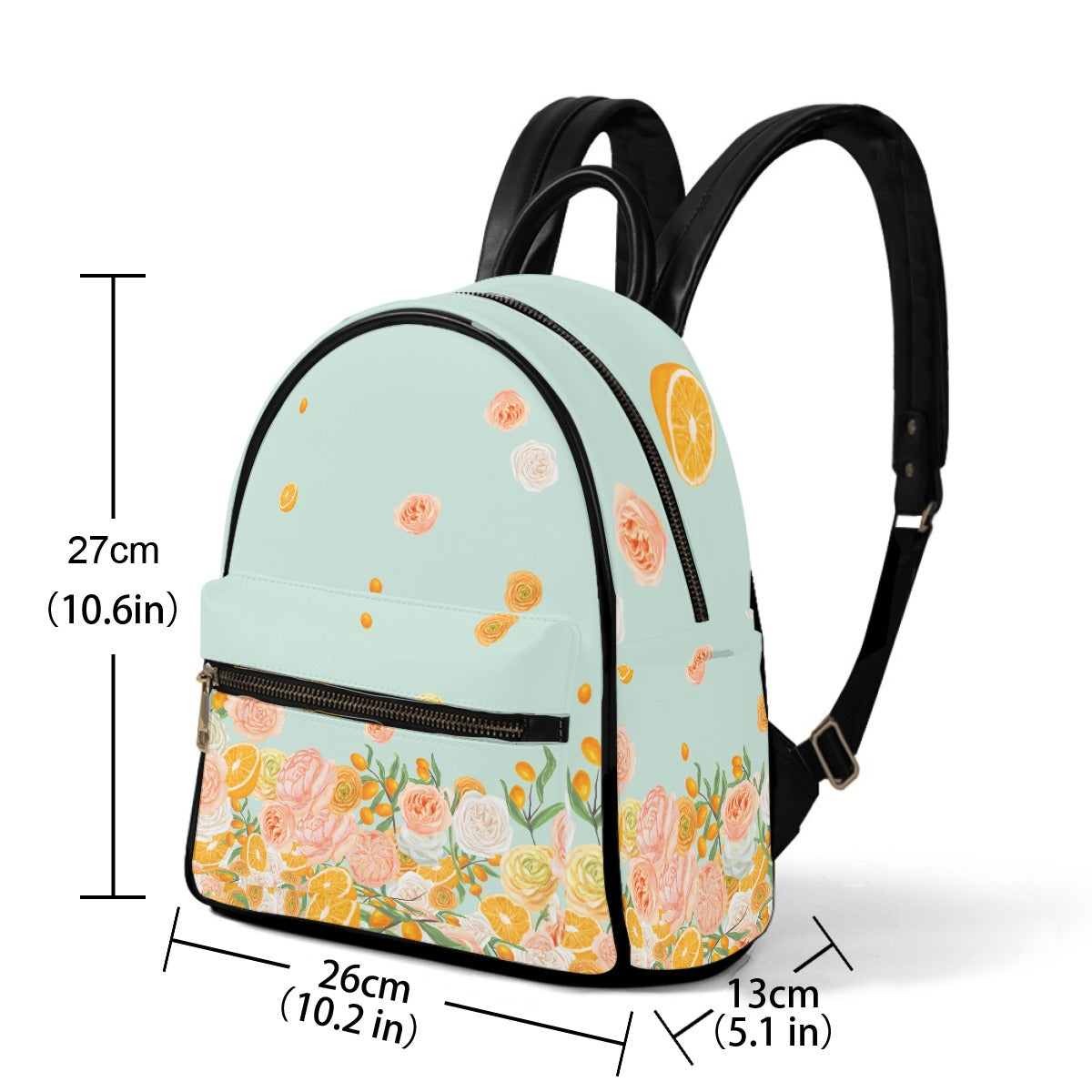 Mint Citrus Blossom Mini Backpack