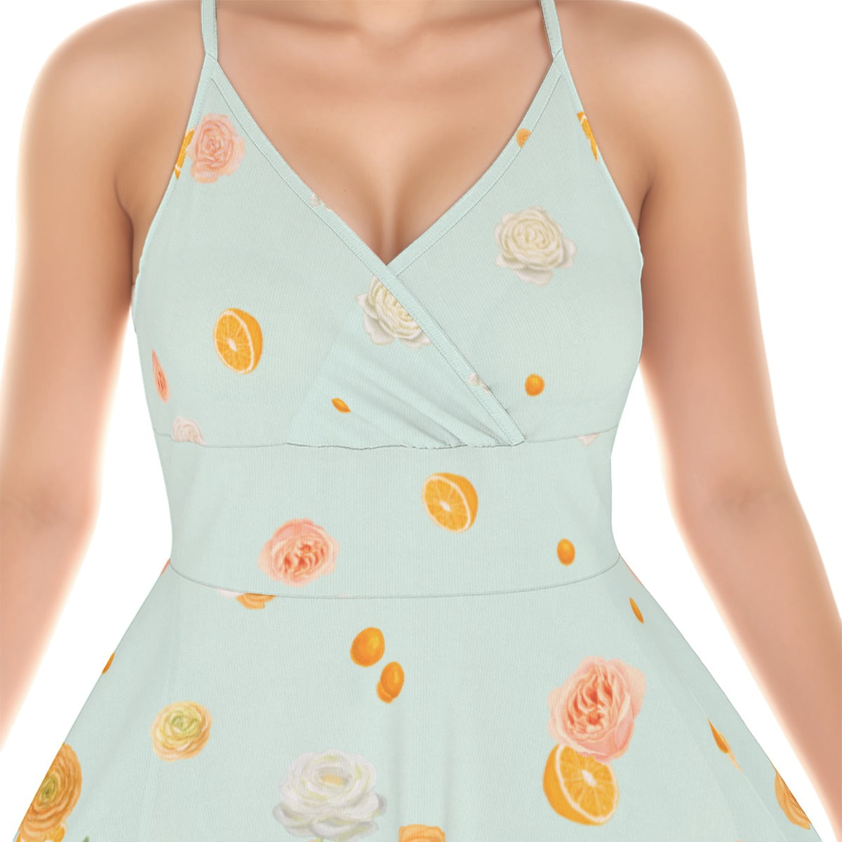 Citrus Blossom Women‘s Cross Cami Dress