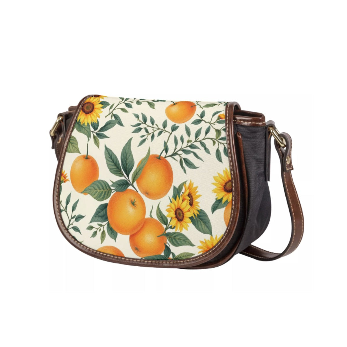 Sunflowers and Citrus Fall Tambourin Bag With Single Strap
