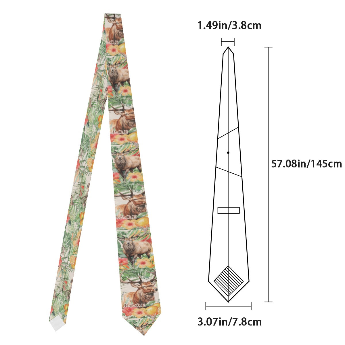 Elks Lodge 1475 Hawaiian Tribute Tie