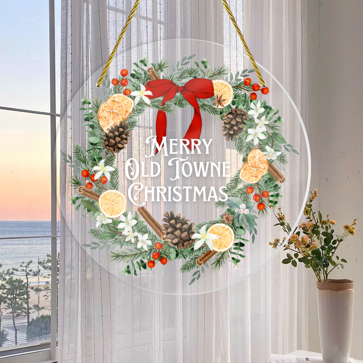 Merry Old Towne Christmas Ornament