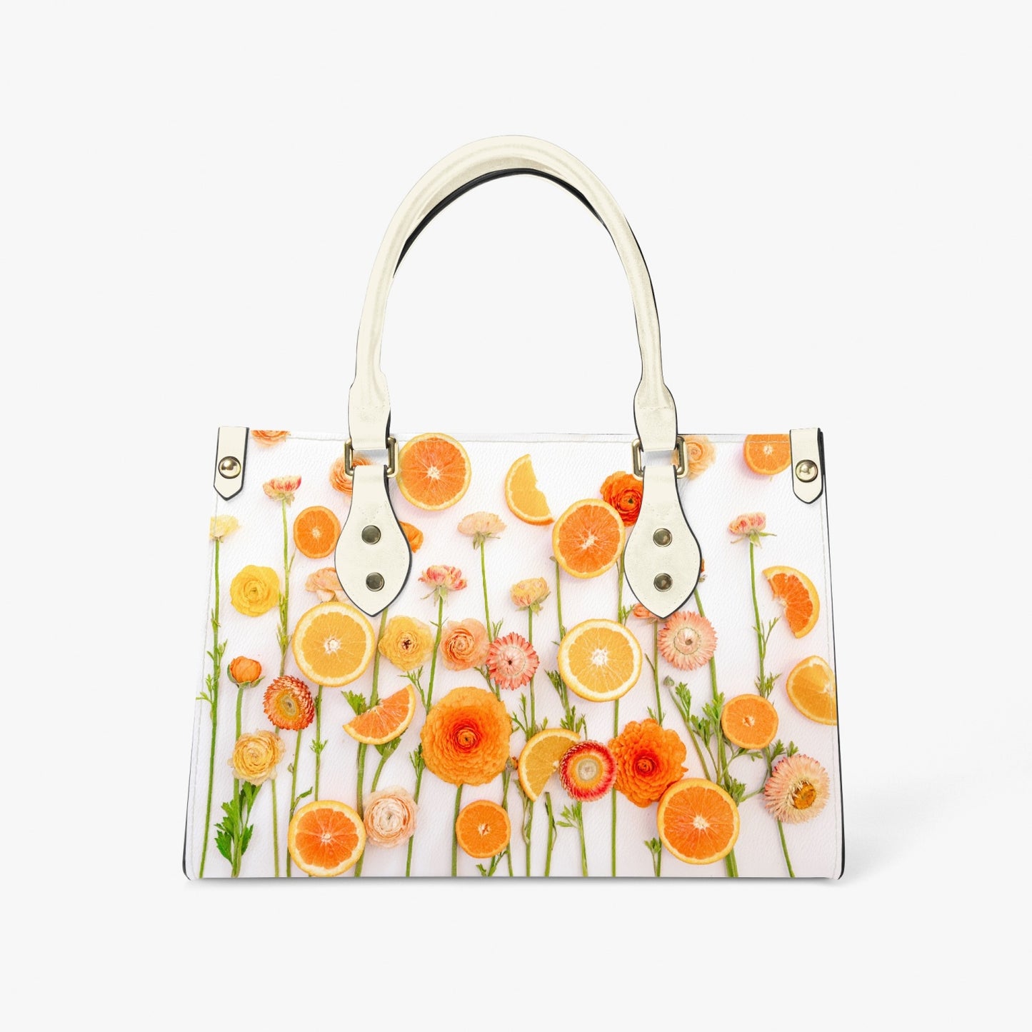 "Floral Cara Cara" Women's Purse - Long Strap