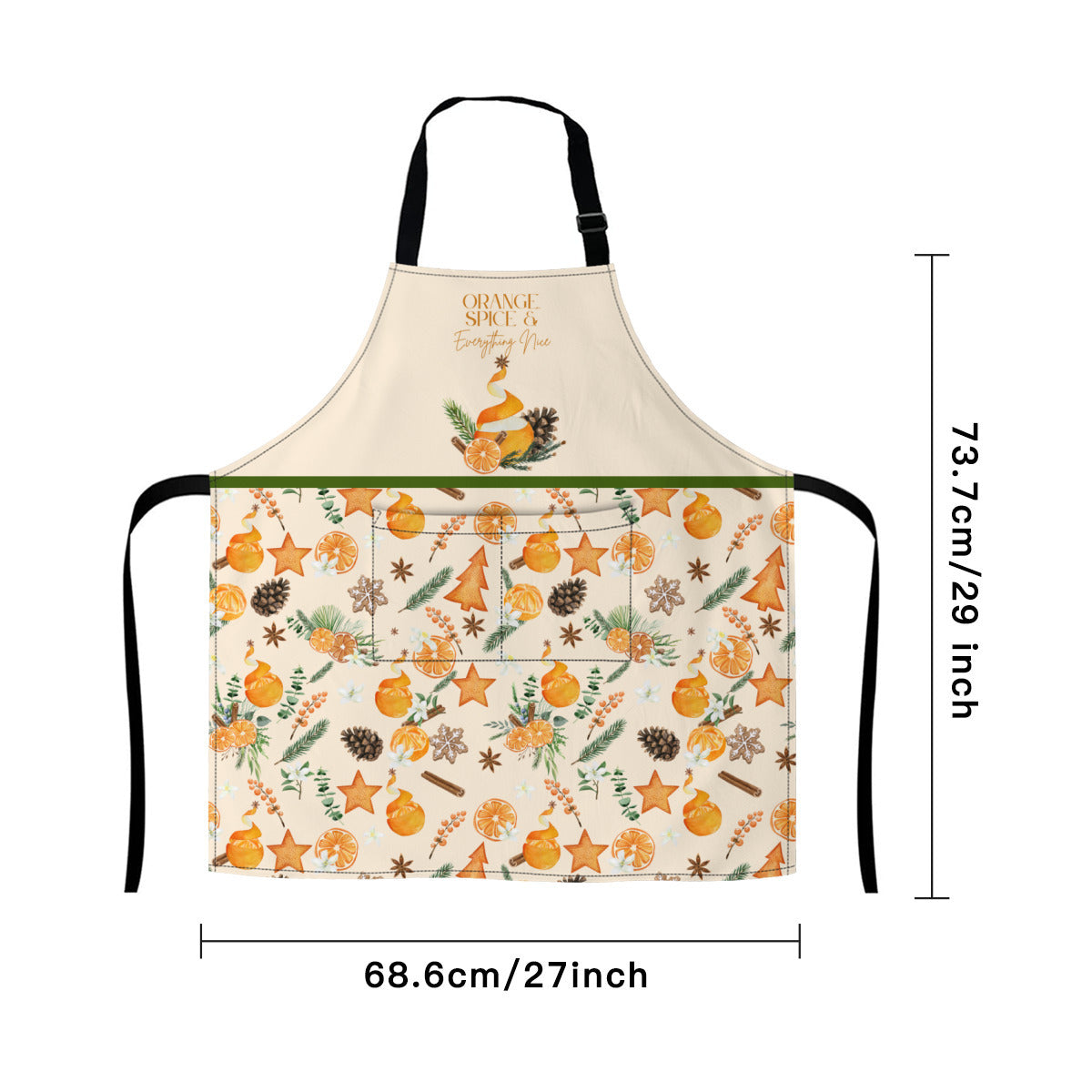 Orange, Spice and Everything Nice Christmas Apron