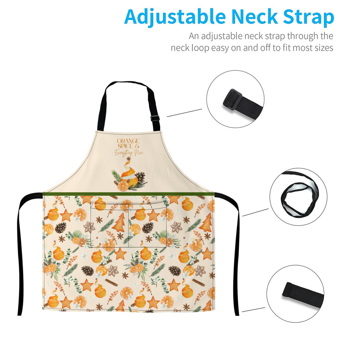 Orange, Spice and Everything Nice Christmas Apron