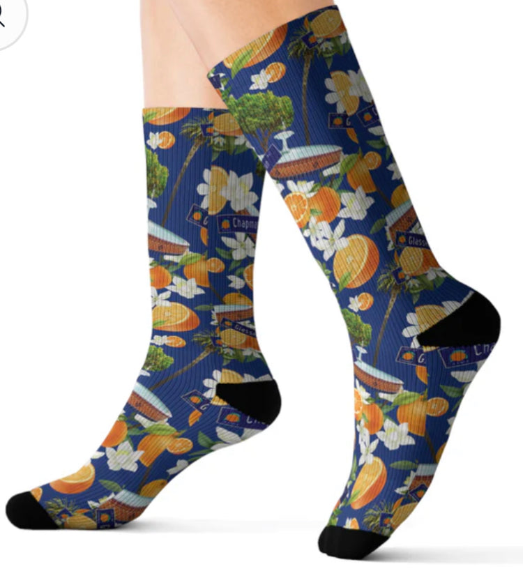 2 Pairs of Old Towne Men's Socks Hawaiian AND Fountain Tile pattern