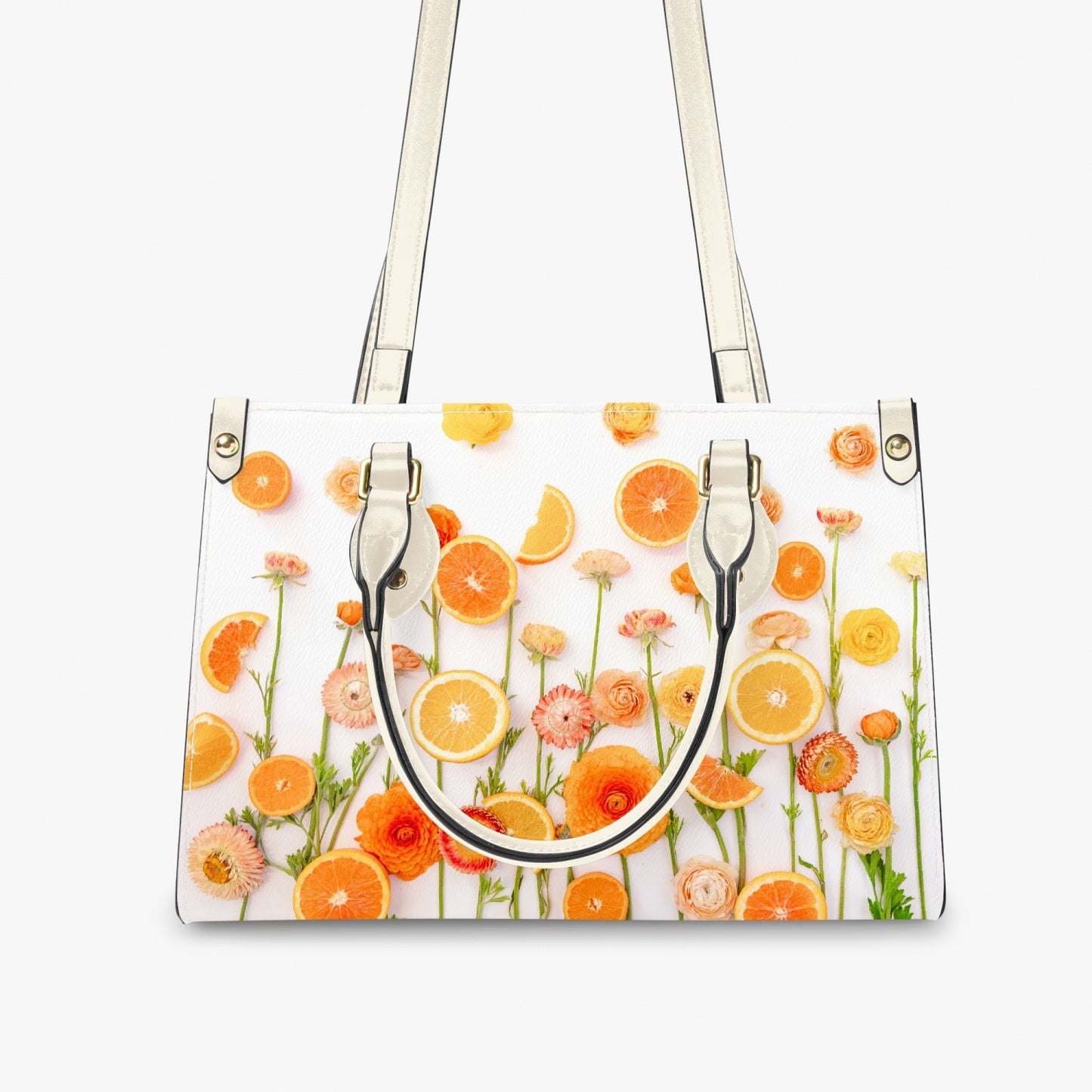 "Floral Cara Cara" Women's Purse - Long Strap