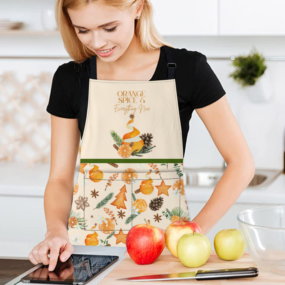 Orange, Spice and Everything Nice Christmas Apron
