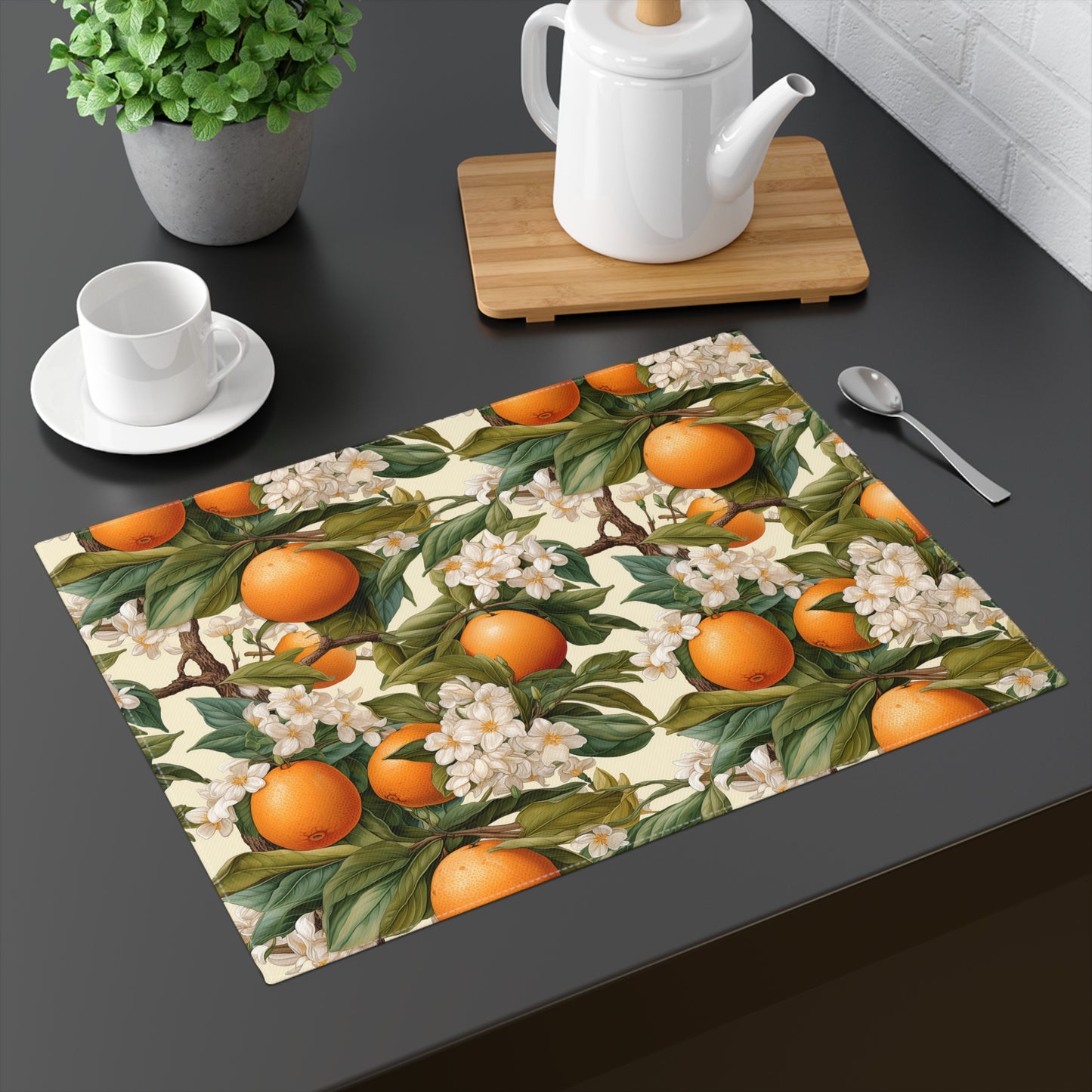 Botanical Oranges Placemats, 4pc