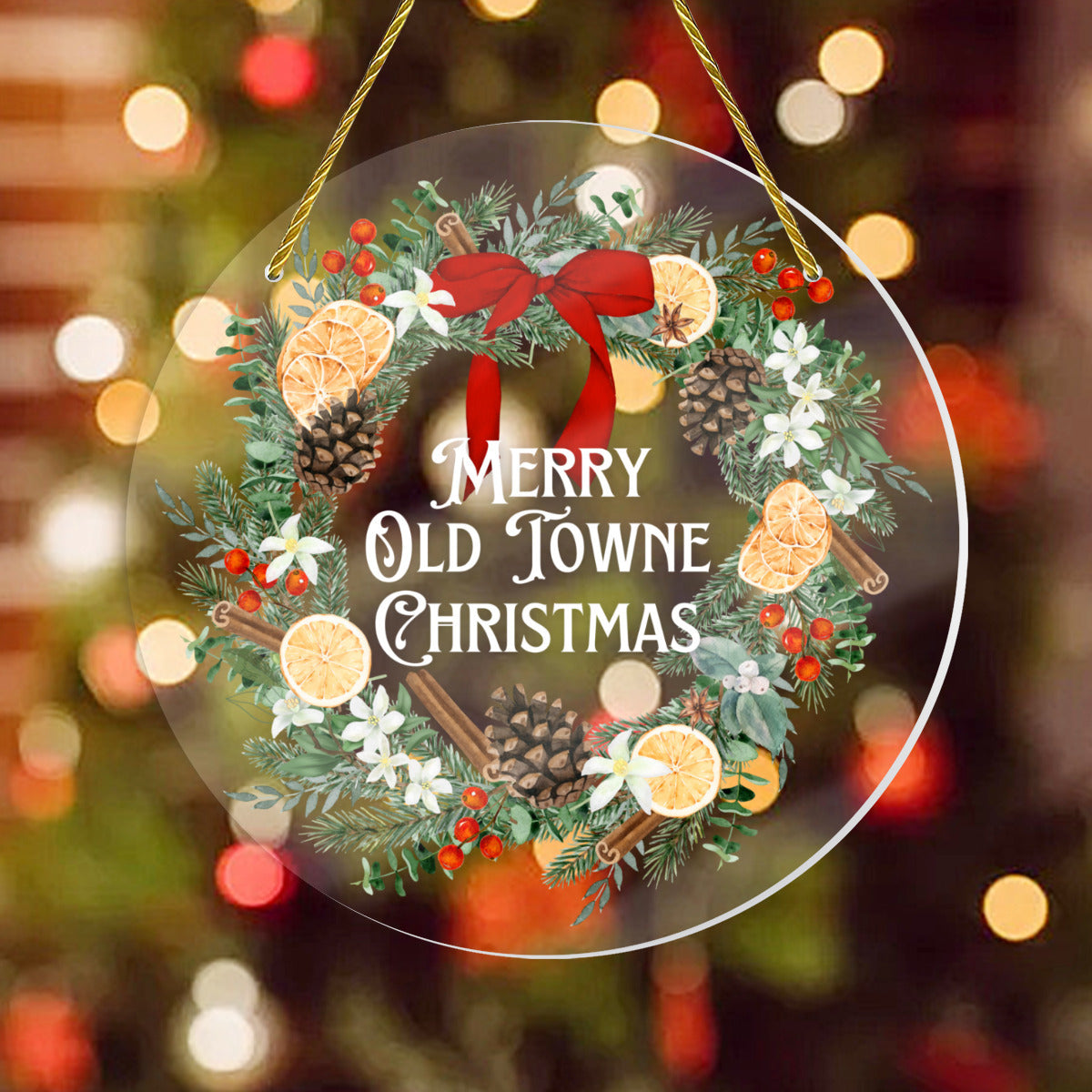 Merry Old Towne Christmas Ornament