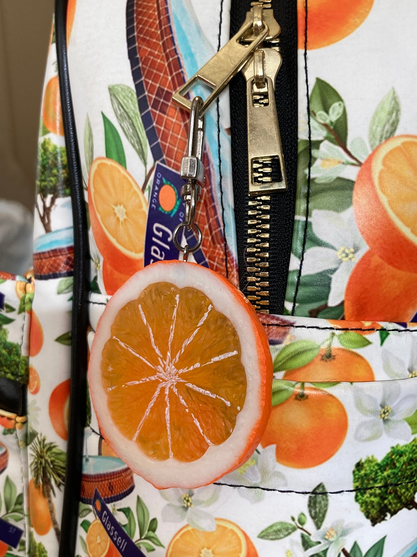 Orange Slice Keychain