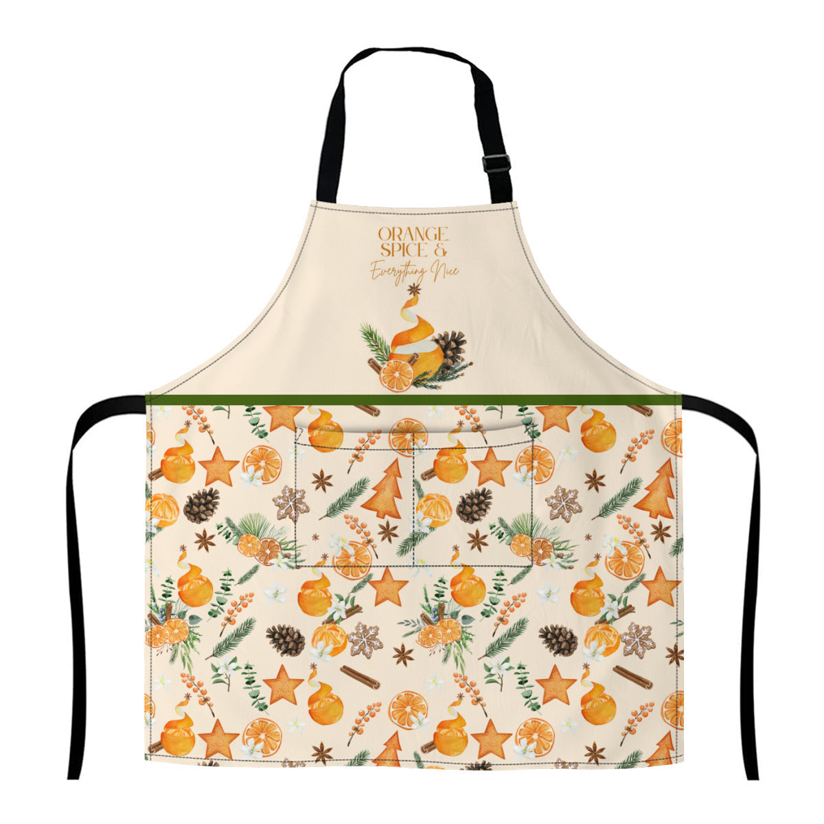 Orange, Spice and Everything Nice Christmas Apron