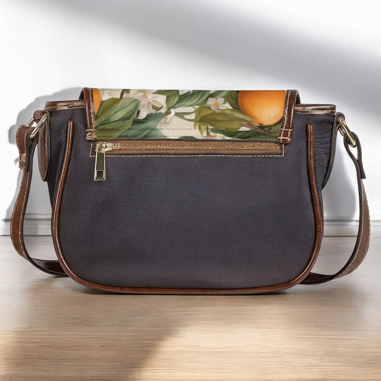 Botanical Oranges Crossbody Purse