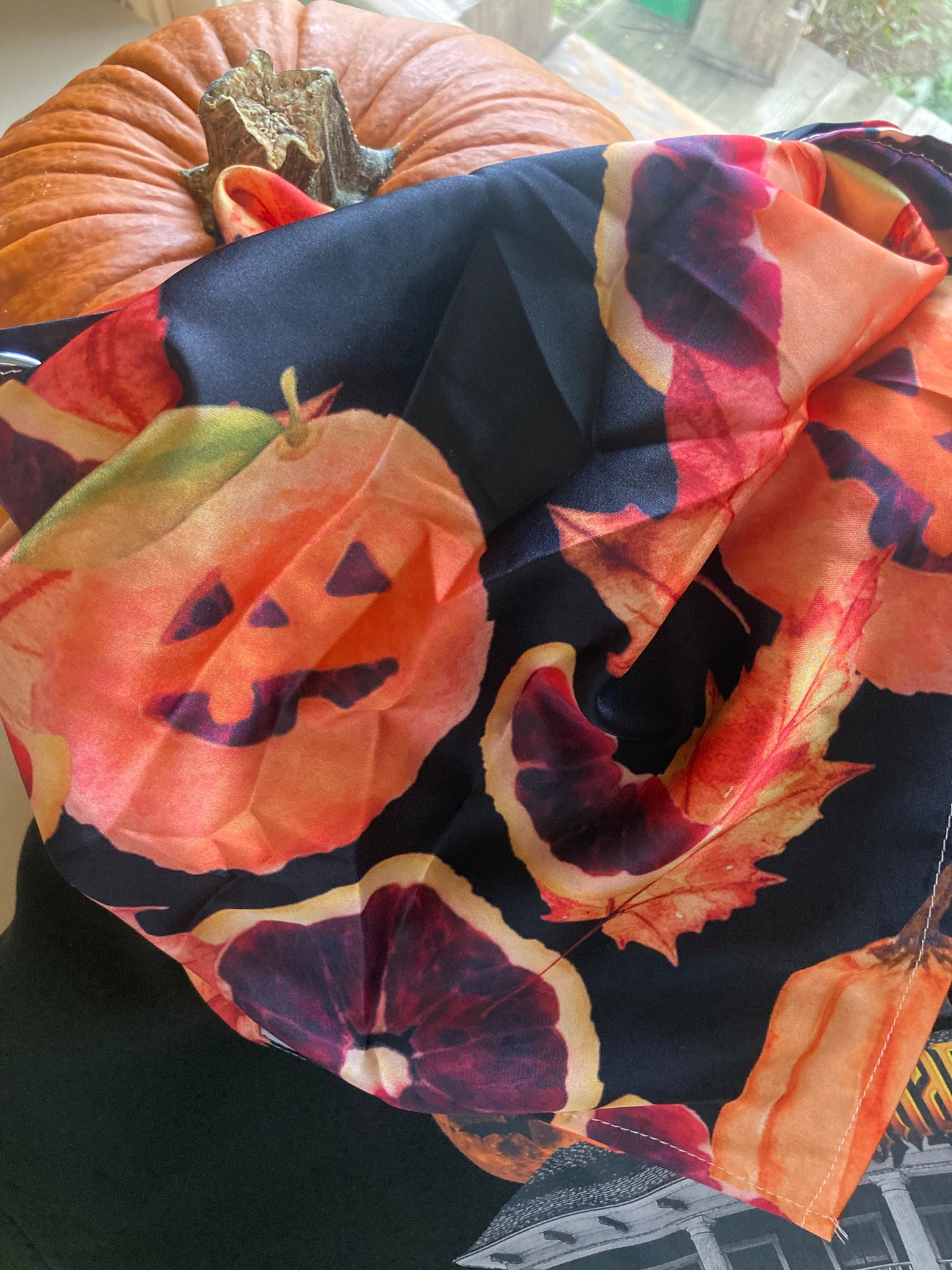 Blood Orange Silk Bandana