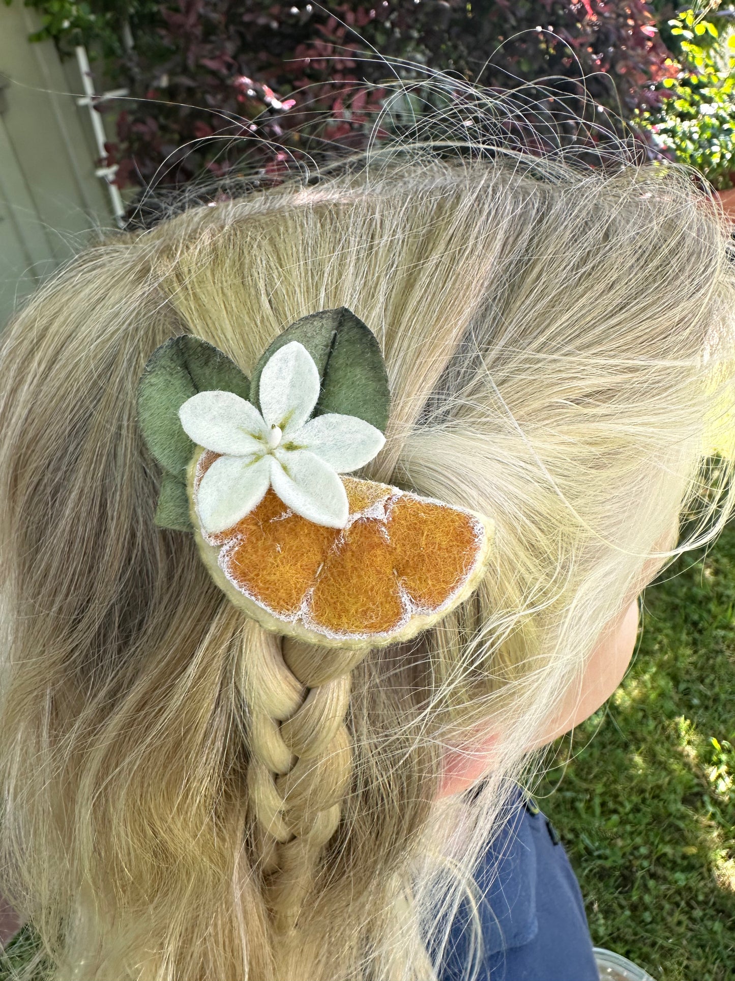 Orange Blossom Hair Clips