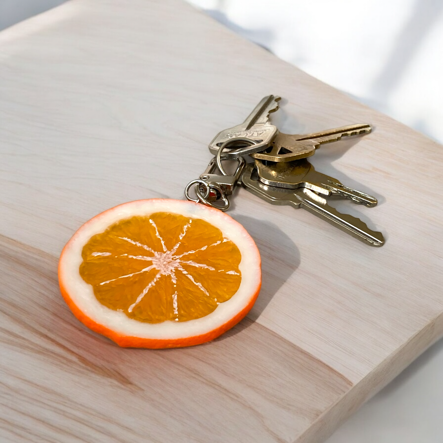 Orange Slice Keychain