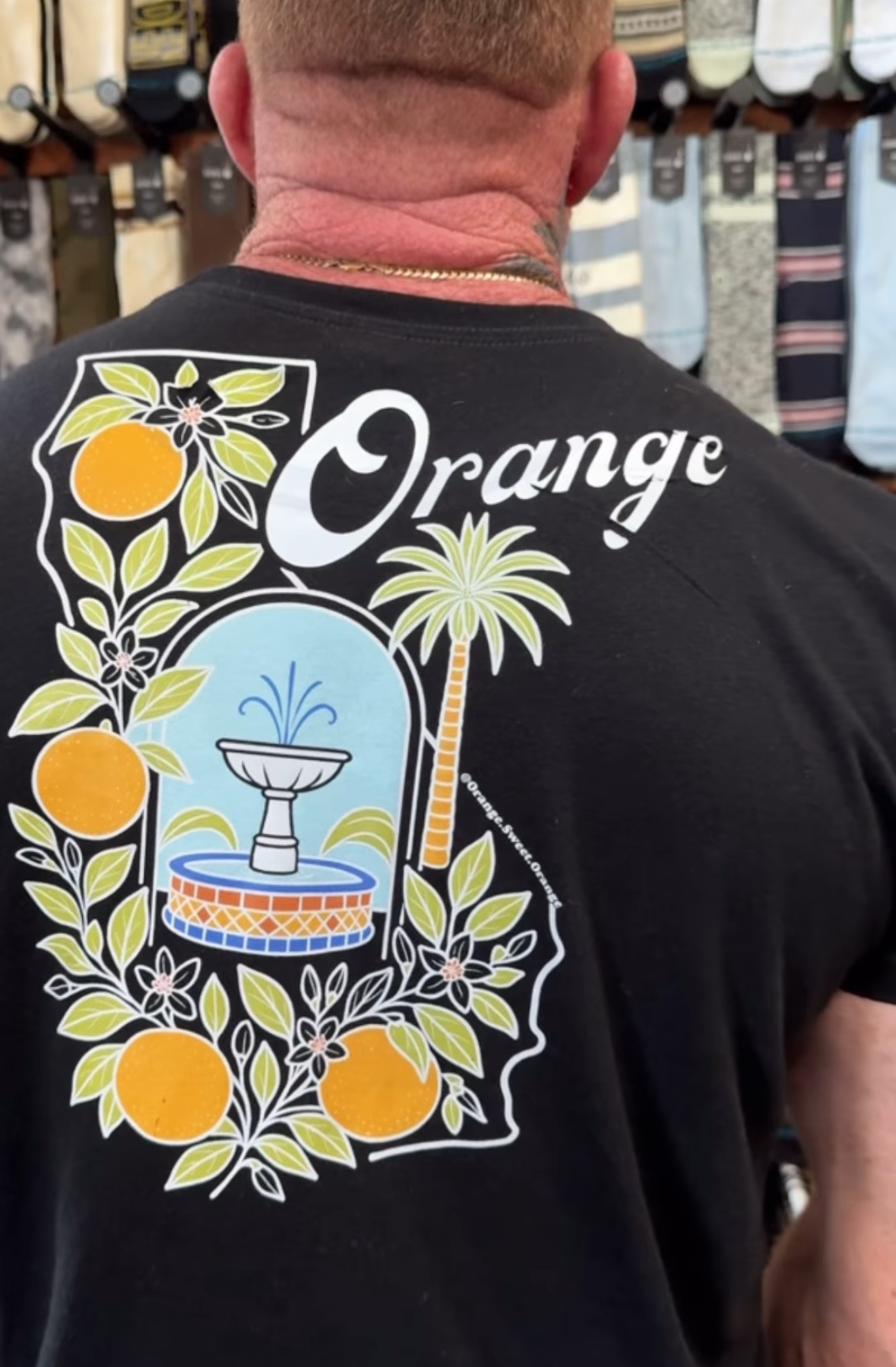 Orange California Unisex Tee – Retro Edition