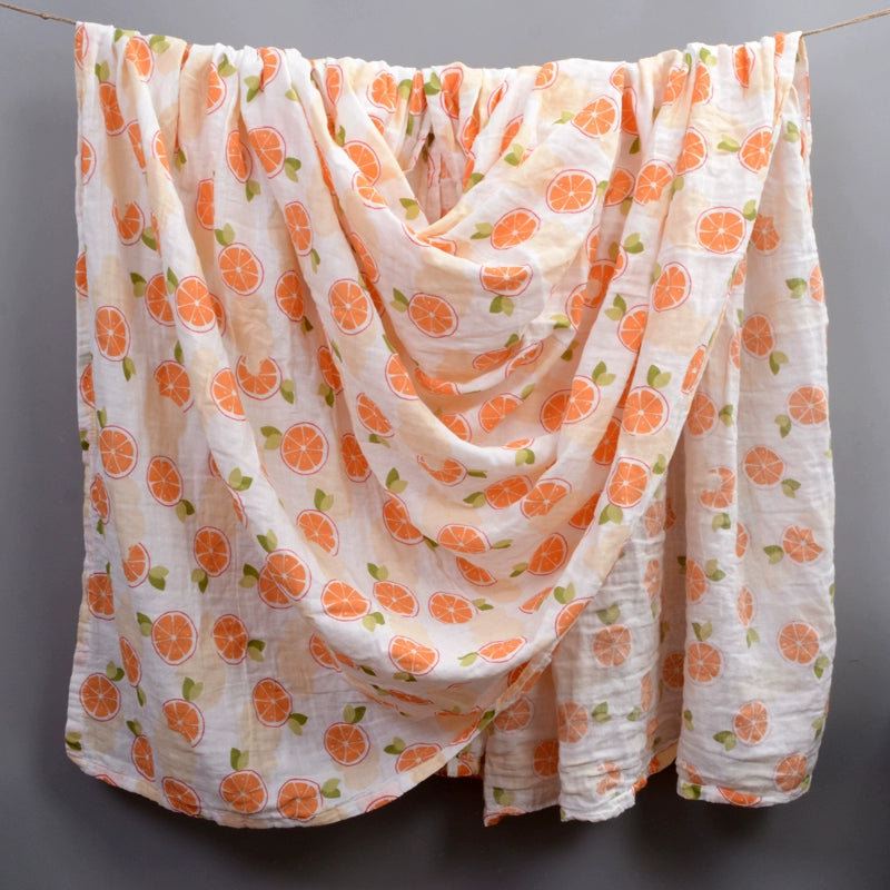 Orange You Glad It's Nap Time? Citrus Baby Blanket 🍊