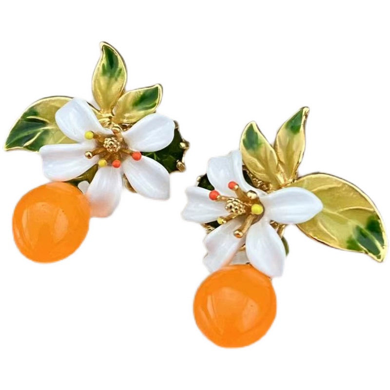 Summer Oranges Drop Earrings