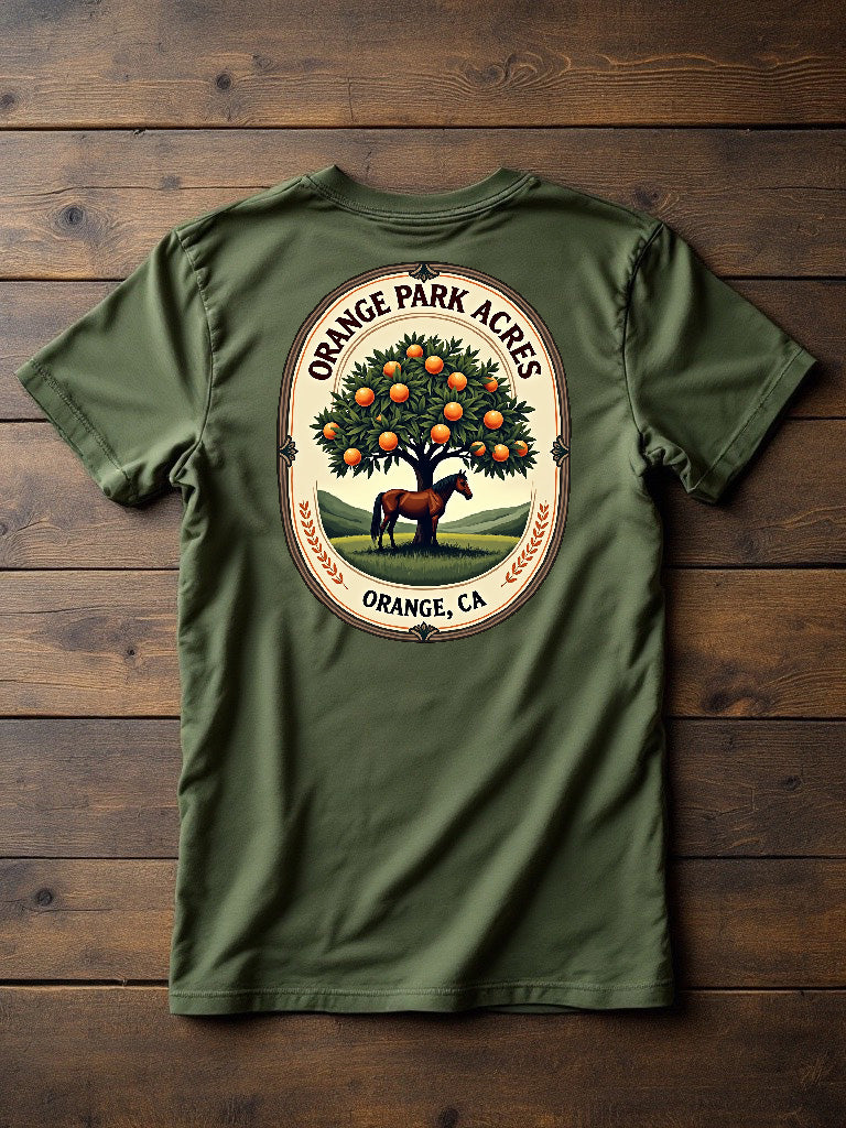 Orange Park Acres Unisex T-Shirt - Sand or Heather Military Green