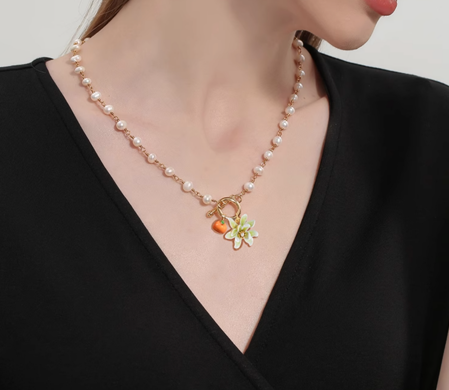 OT Orange Petals Necklace